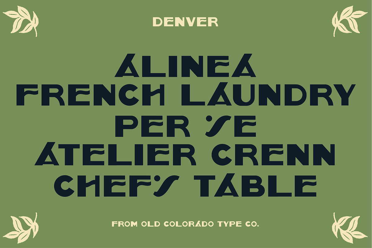 DENVER by Old Colorado Type Co., a Font by Old Colorado Type Co. (Photo 3 of 3)