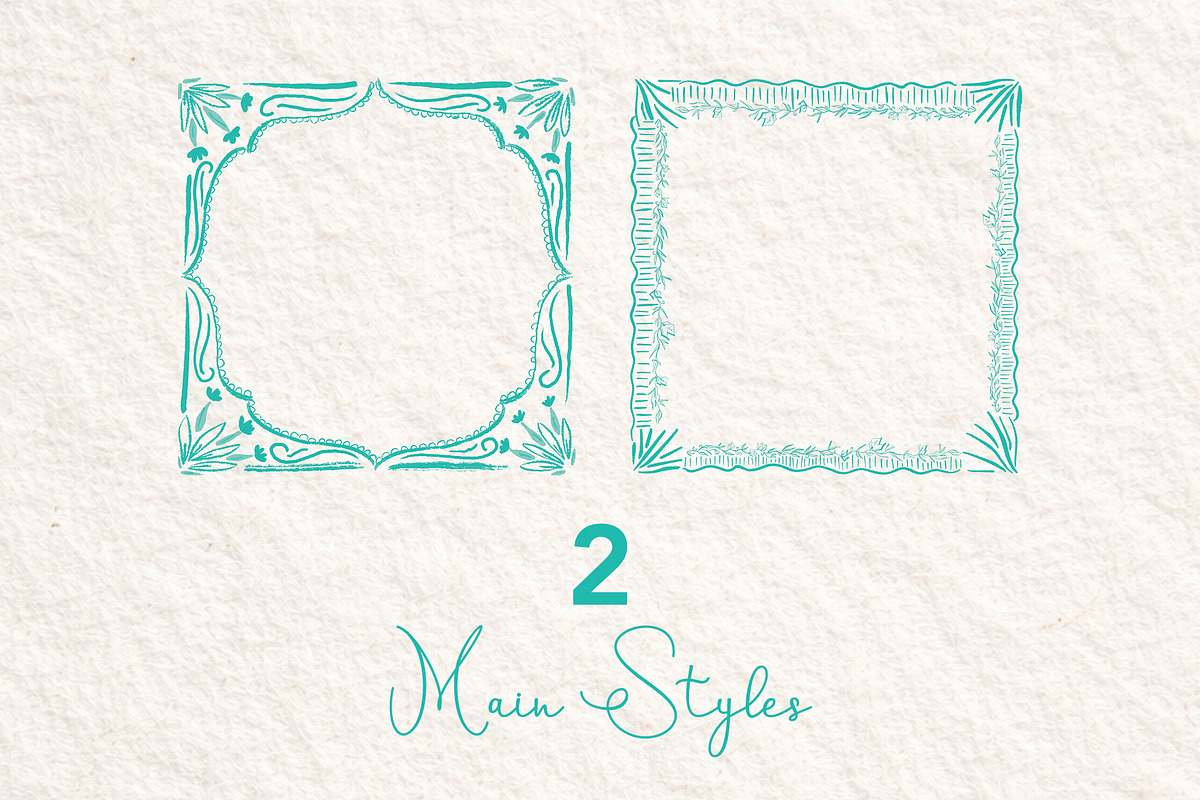 Hand-Drawn Square Frames, a Decorative Illustration by Bbooth88 (Photo 2 of 6)