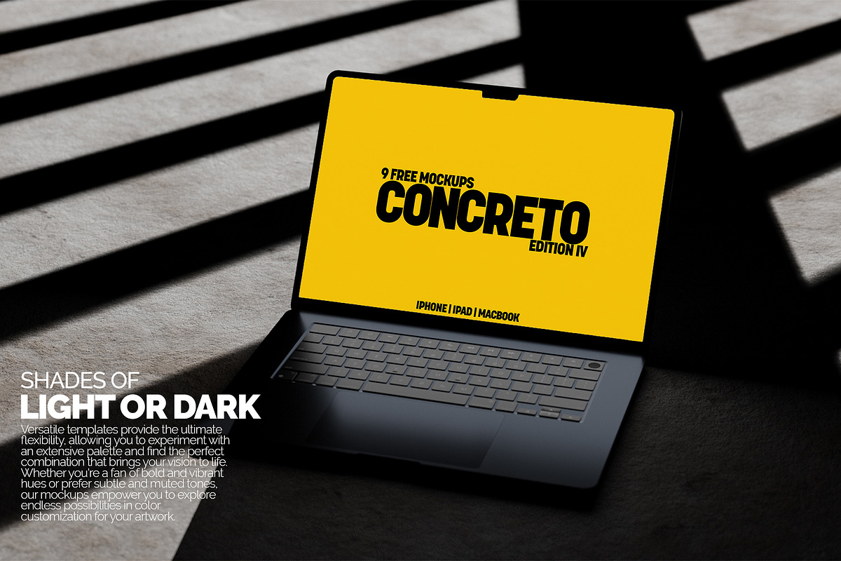 Concreto MacBook Air Mockup Bundle, a Mac Mockup by Banana Mockups (Photo 3 of 5)
