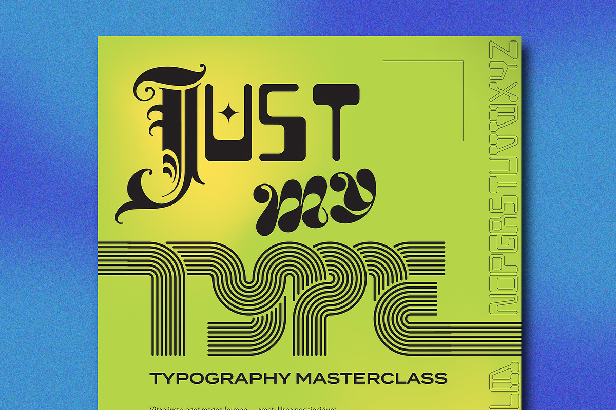 Green Typographic Event Poster