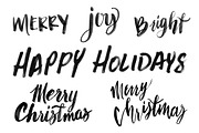 Hand Lettered Christmas Overlays 2, an Illustration by Boelter Design Co (Thumbnail 5 of 6)