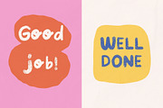 Ruffy - Textured Bold Playful Font, a Sans Serif Font by Kartika Prints (Thumbnail 8 of 13)