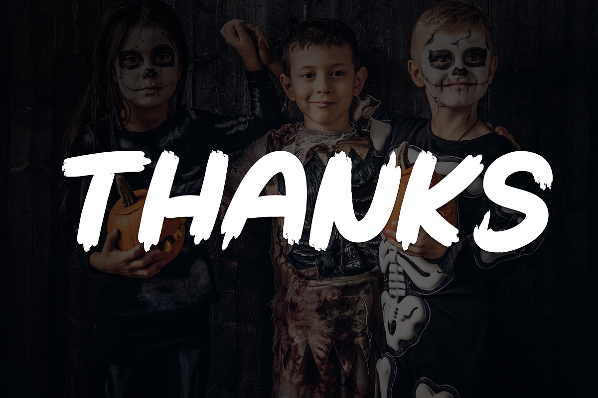 Retro Halloween | Script Font, a Script Font by Scratchones (Photo 8 of 8)