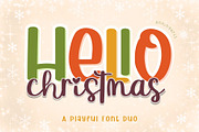 Hello Christmas - Font Duo, a Handwritten Font by AnningArts (Thumbnail 1 of 9)