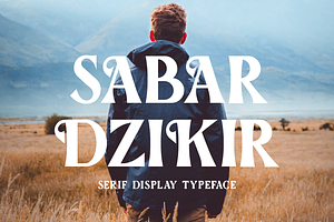 Sabar Dzikir Display Font