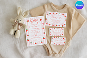 Berry Sweet Baby Shower Invite Set, a Templates & Theme by Digital_Mind (Thumbnail 1 of 7)