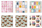 Easter Digital Paper Seamless Patter, an Illustration by CreationArt (Thumbnail 3 of 7)
