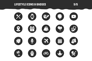 100 Handmade Lifestyle Icons