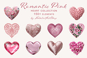 Pink Heart Frames & Elements, an Object Graphic by NatalieArtShop (Thumbnail 3 of 8)