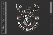 Deer logo, a Branding & Logo Template by SODESIGN (Thumbnail 1 of 2)