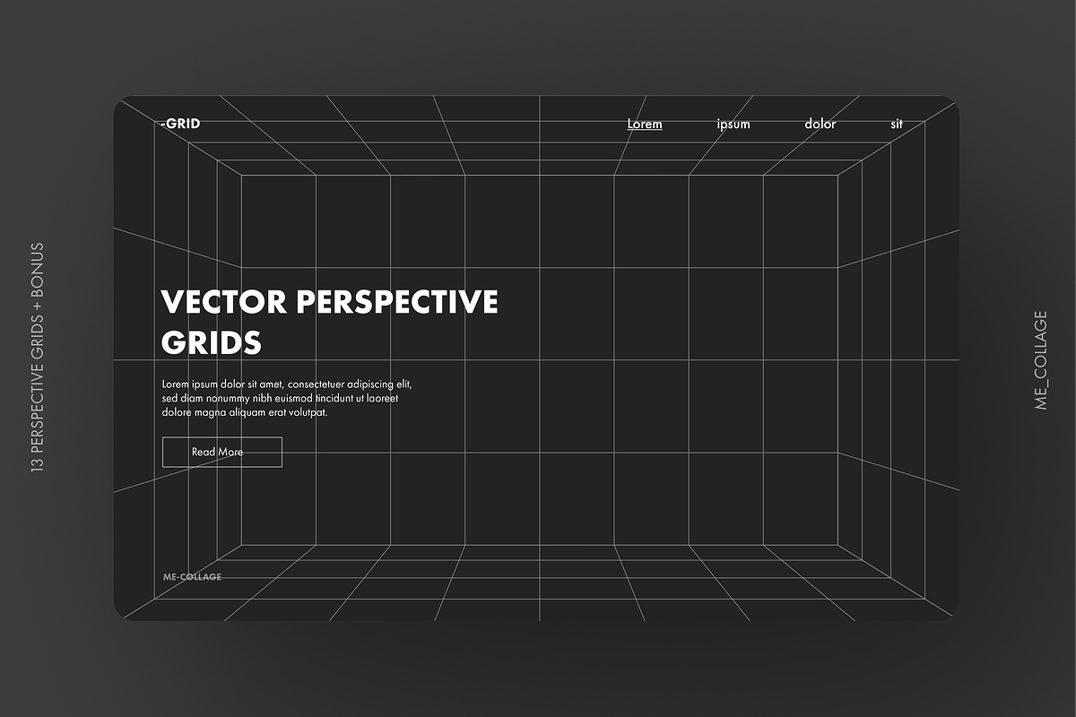 Vector Perspective Grids, an Object Graphic by ME_COLLAGE (Photo 14 of 14)