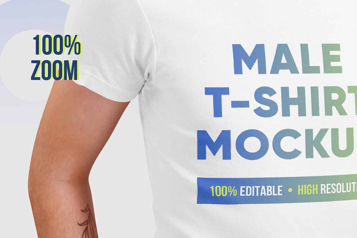 Male T-Shirt PSD Mockups Vol3, a Shirt Mockup by Hi, Mock-Up! (Photo 3 of 10)