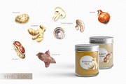 Watercolor VEGETABLES illustrations, a Decorative Illustration by GevelStudio (Thumbnail 5 of 9)