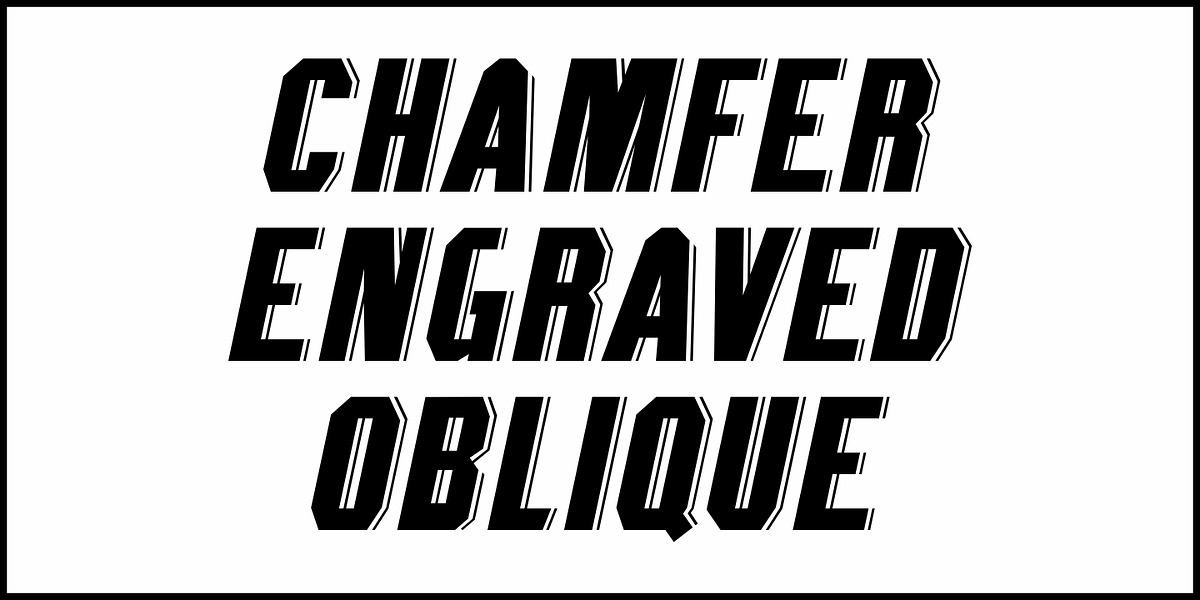 Chamfer Engraved JNL, a Sans Serif Font by Jeff Levine Fonts (Photo 4 of 5)