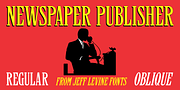 Newspaper Publisher JNL, a Serif Font by Jeff Levine Fonts (Thumbnail 1 of 5)