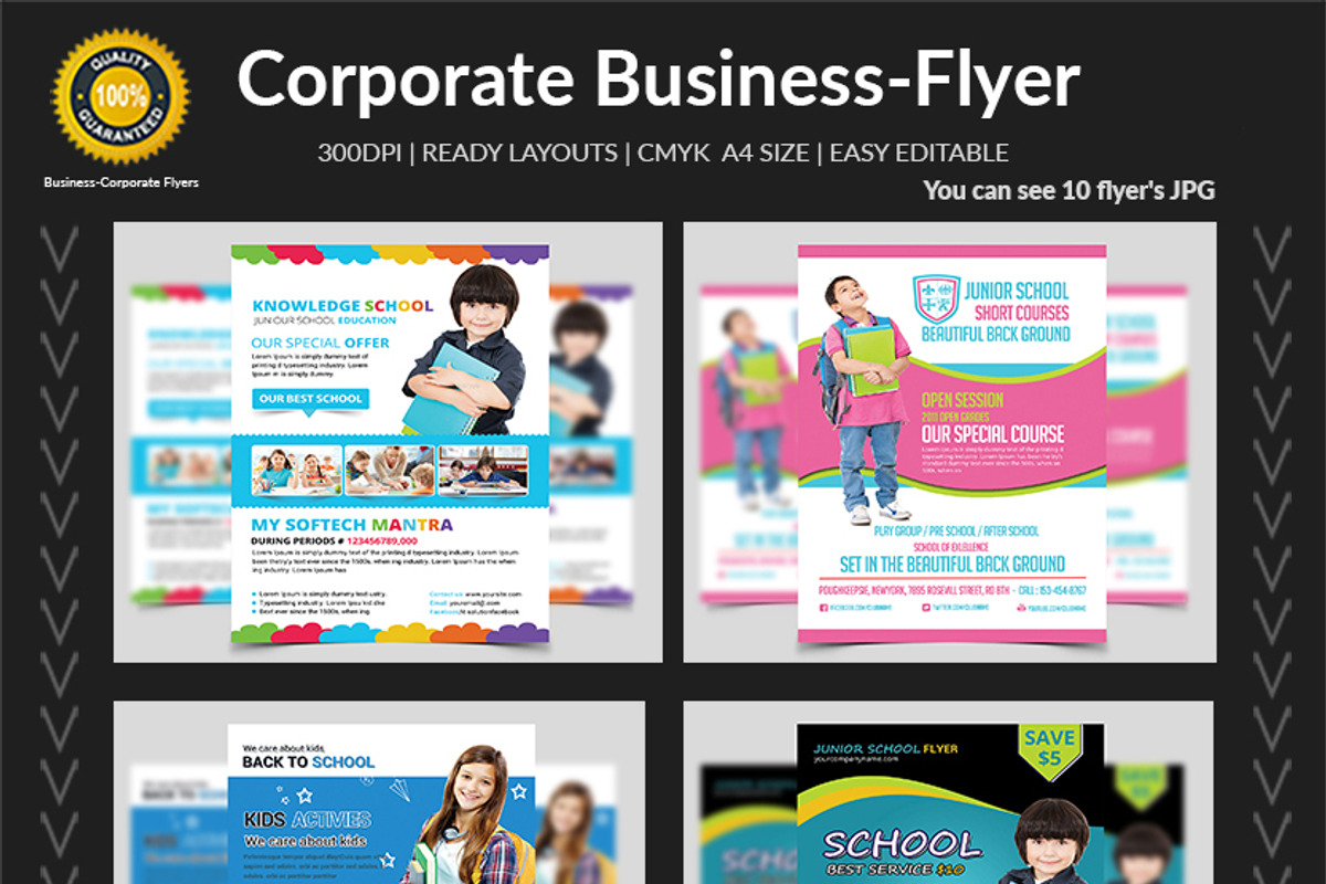 New-150 Multipurpose Flyers Bundle, a Flyer Template by AfzaalGraphics (Photo 5 of 35)