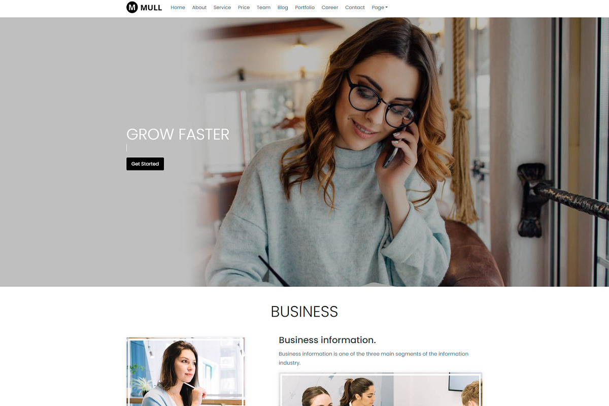 Mull Responsive Bootstrap-4 Template, a Bootstrap Template by Design Collection (Photo 2 of 3)