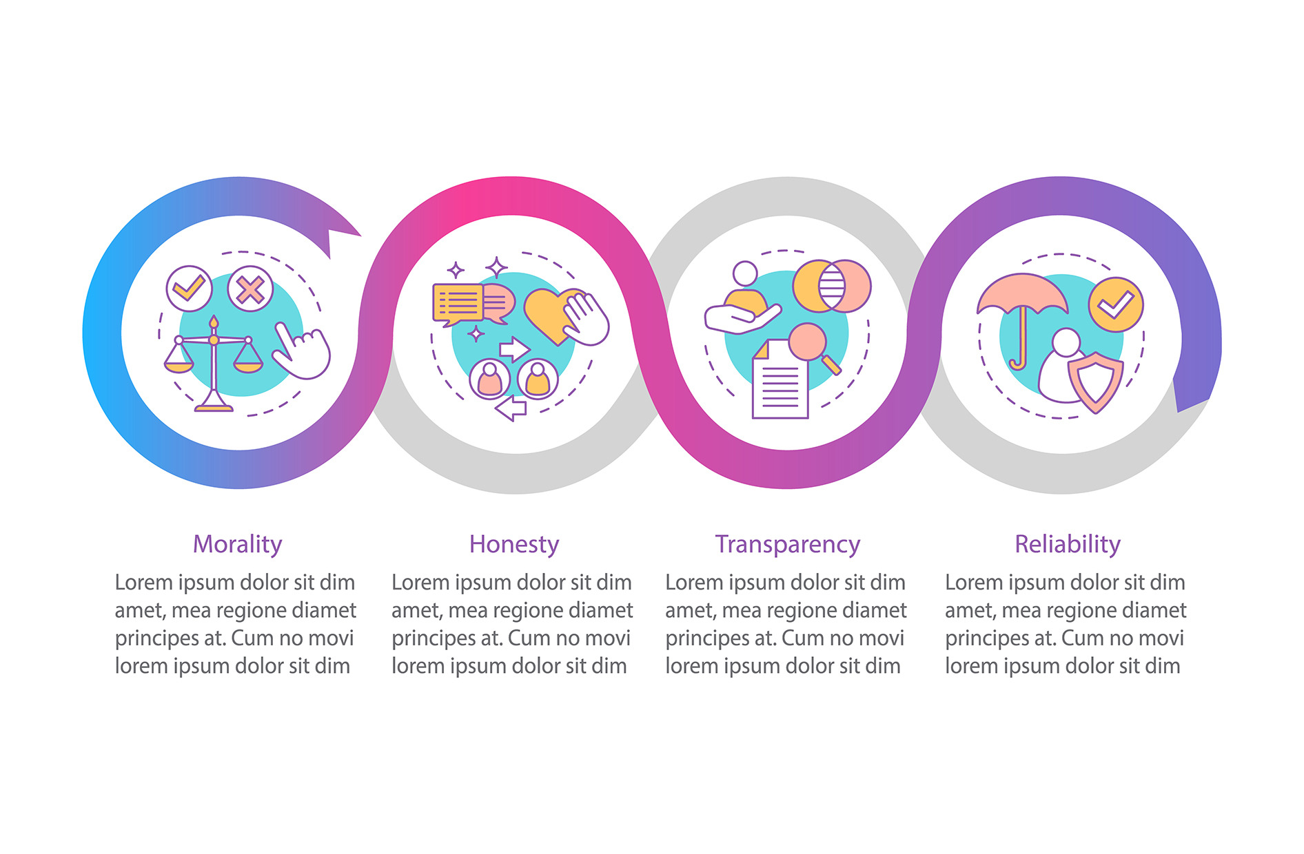 Corporate policy vector infographic, a Templates & Theme by IMG Visuals
