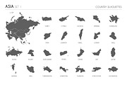 233 Silhouettes of Countries, an Education Illustration by asantosg (Thumbnail 6 of 26)