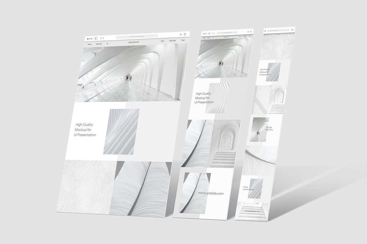 Clean Responsive Web & App UI Mockup, a Device Mockup by Mockupdaddy (Photo 8 of 40)