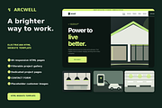 ARCWELL - Electrician HTML Template, a HTML Template by Darweish Designs (Thumbnail 1 of 5)