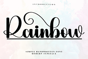 Rainbow, a Script Font by FreshTypeINK (Thumbnail 1 of 7)