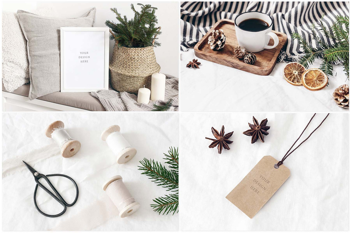 20 White Christmas mockups & photos, a Print Template by Tabita's shop (Photo 6 of 6)