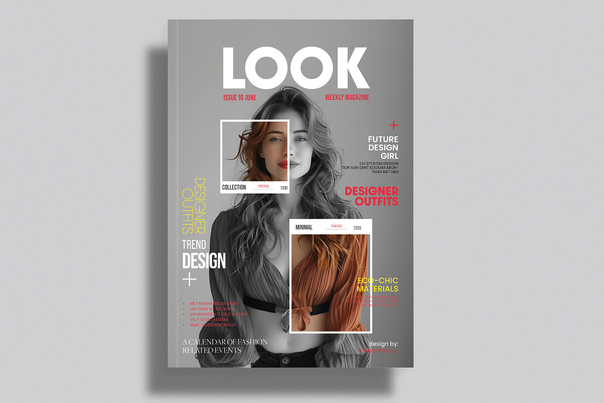 Magazine Cover Design Template