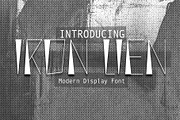 Iron Lien Modern Display Font, a Handwritten Font by Tera Asset Garage (Thumbnail 1 of 6)