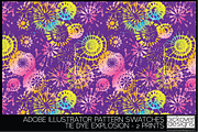2 Tie Dye Explosion Swatches, a Pattern Graphic by Pickover Designs (Thumbnail 2 of 3)