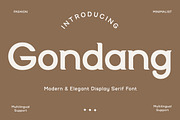Gondang - Display Font, a Font by trabaskriya (Thumbnail 1 of 8)
