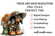 Whimsical Spring Dog Clipart, an Illustration by OK Design (Thumbnail 4 of 6)