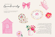 Pink Watercolor Clipart Collection, a Decorative Illustration by Patishop Art (Thumbnail 5 of 8)
