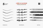 Multi App Pencil Party Brushes, a Brush Add-On by brushapes.com (Thumbnail 2 of 10)