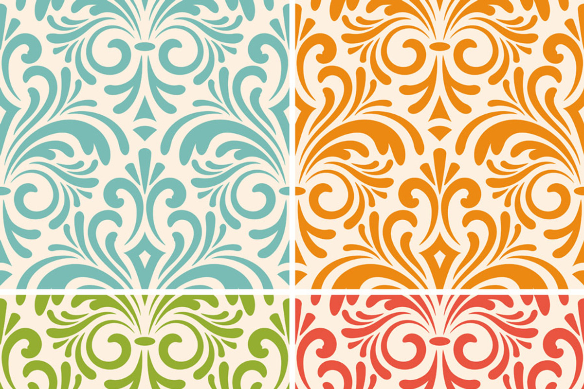 vector seamless floral vintage patte