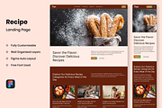 Recipe - Landing Page Template, a Websites & App Template by RPWDS (Thumbnail 1 of 3)
