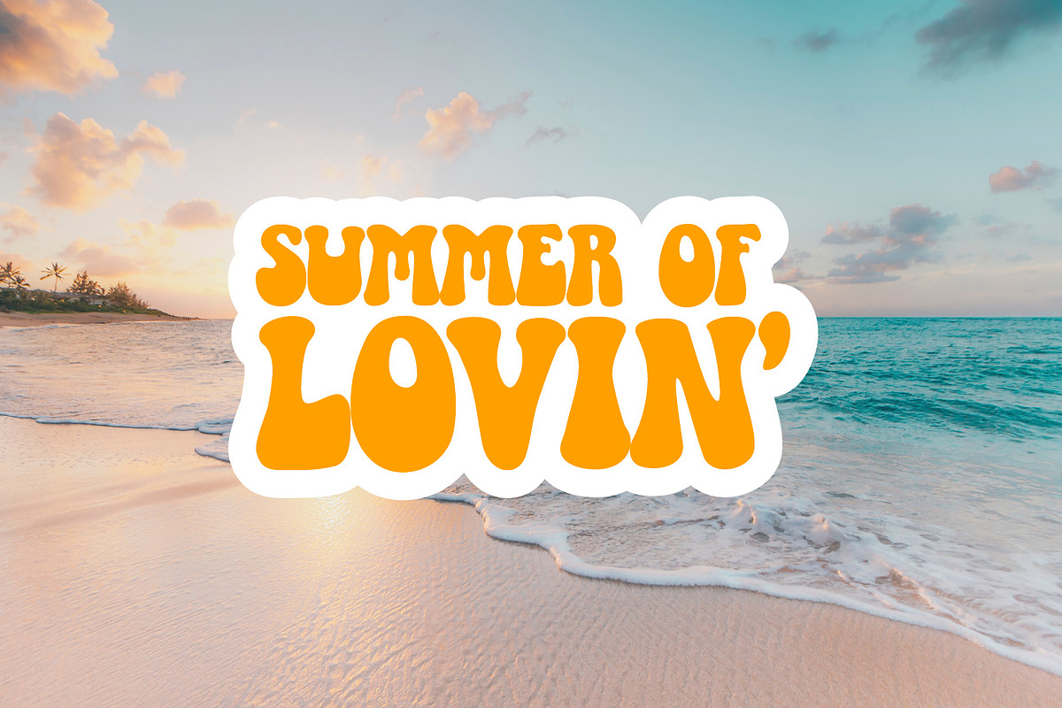 The best Sixties Hippie Font, a Sans Serif Font by Little Type Factory (Photo 7 of 12)
