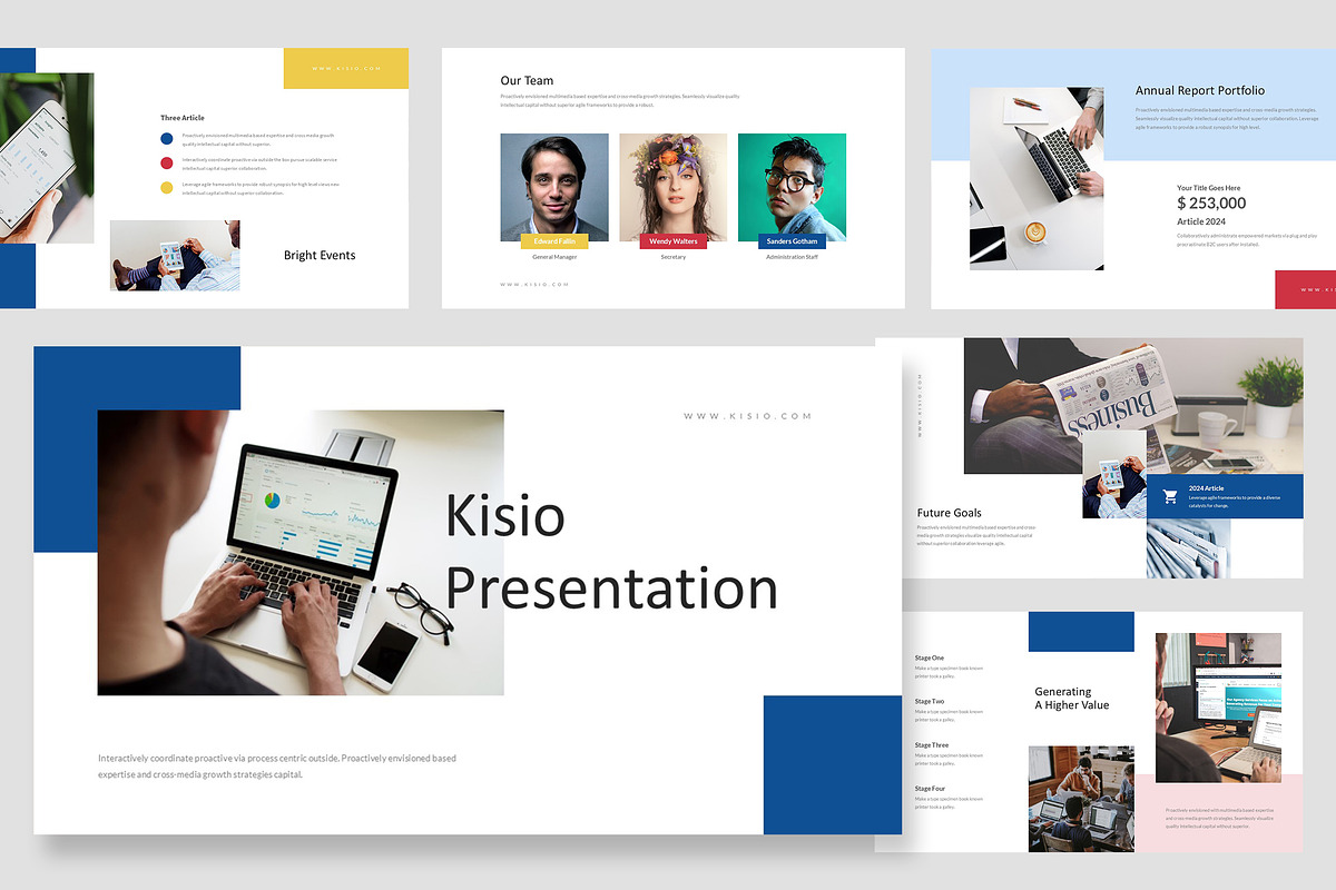 Kisio : Business Brief Google Slides, a Presentation Template by Punkl Camp (Photo 1 of 16)