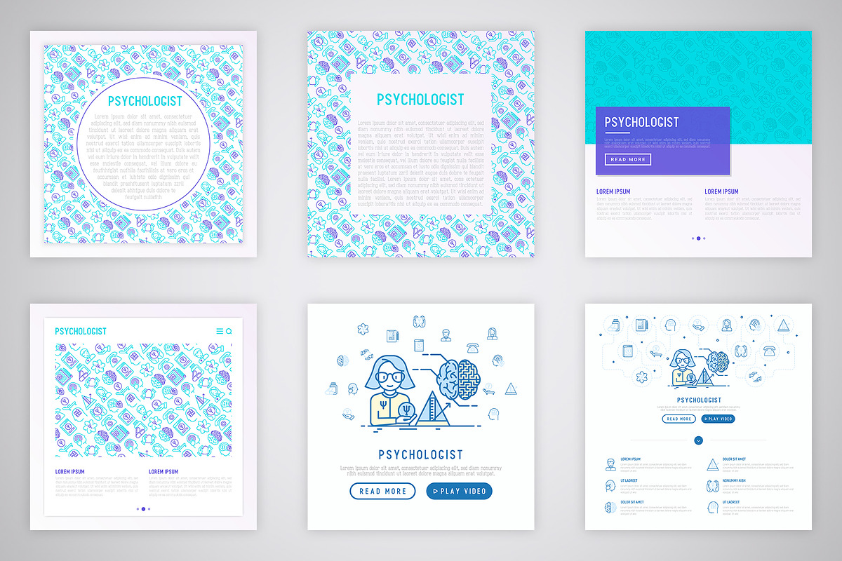 Psychologist Icons Set | Concept, an Outline Icon by Alex Blogoodf (Photo 6 of 11)
