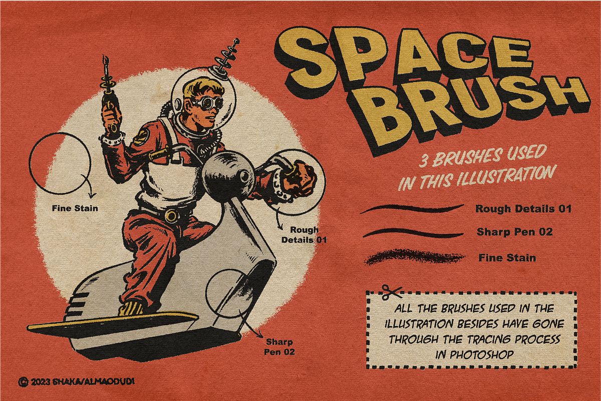 Space Brush for Procreate, a Brush Add-On by SHAKA (Photo 6 of 7)