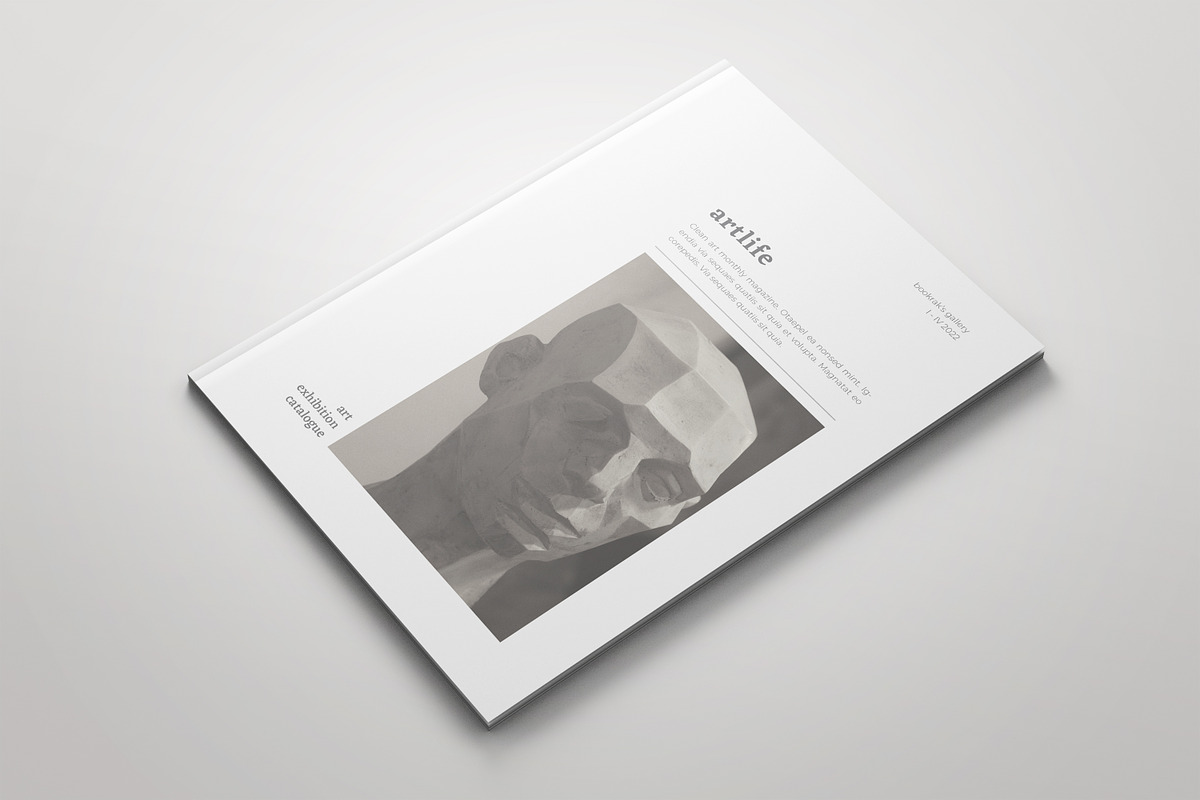A5 Art Exhibition Catalog, a Magazine Template by Bookrak Graphic Design (Photo 1 of 12)