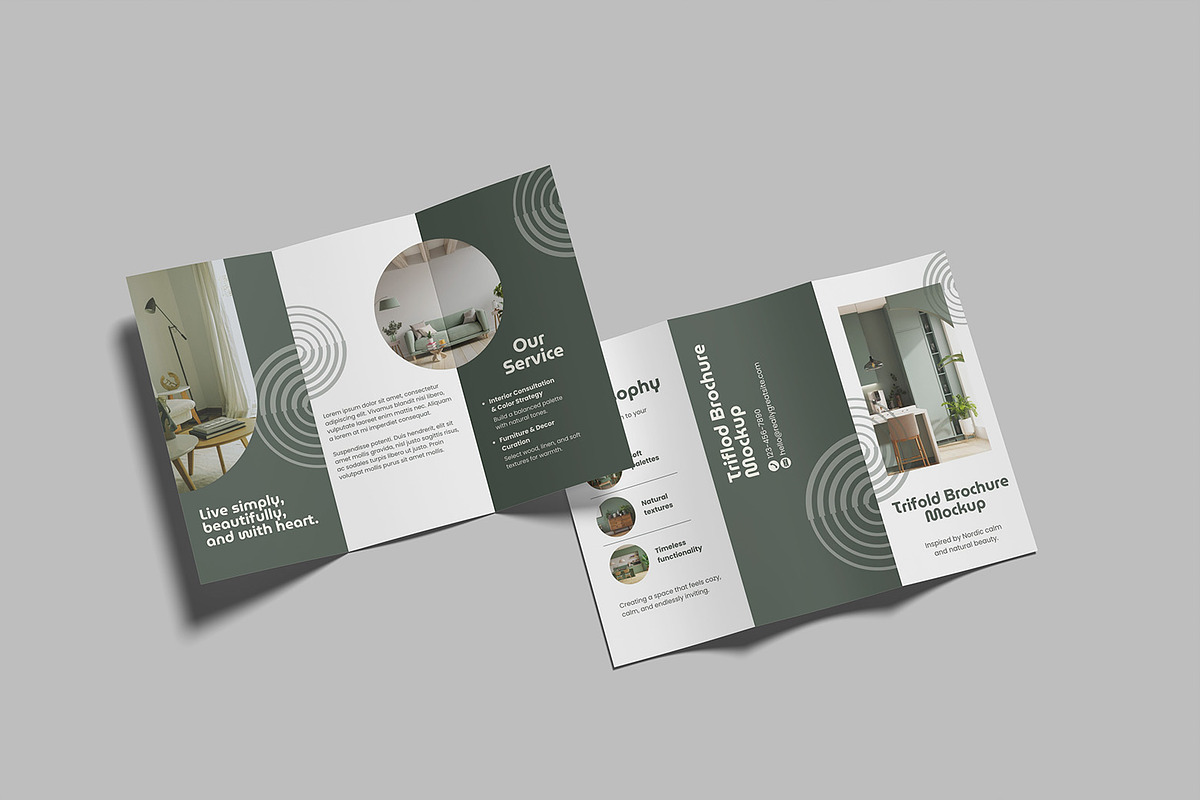 Trifold Brochure Mockup, an Advertising Mockup by graphicsecond (Photo 4 of 5)