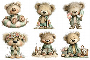 Funny Summer Teddy Bear Clipart, an Illustration by Daily.Designs (Thumbnail 6 of 8)