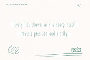 Sharp Pencil, a Handwritten Font by Jelena Sardi (Thumbnail 4 of 7)