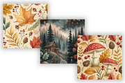 Autumn Watercolour Digital Paper, a Pattern Graphic by FloridPrintables (Thumbnail 5 of 8)