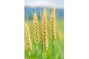 Close up of Golden Wheat Ears in a, a Nature Photo by Lermont51