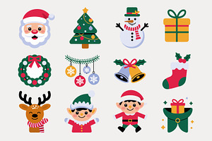 Christmas Sticker Sheet Template, an UI Kit Template by MightyDesign