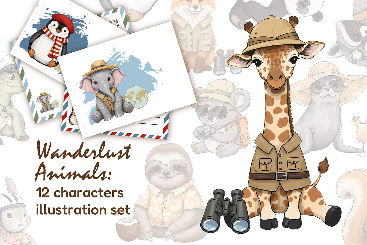 Wanderlust Animals, an Illustration by lokfrid (Photo 1 of 6)