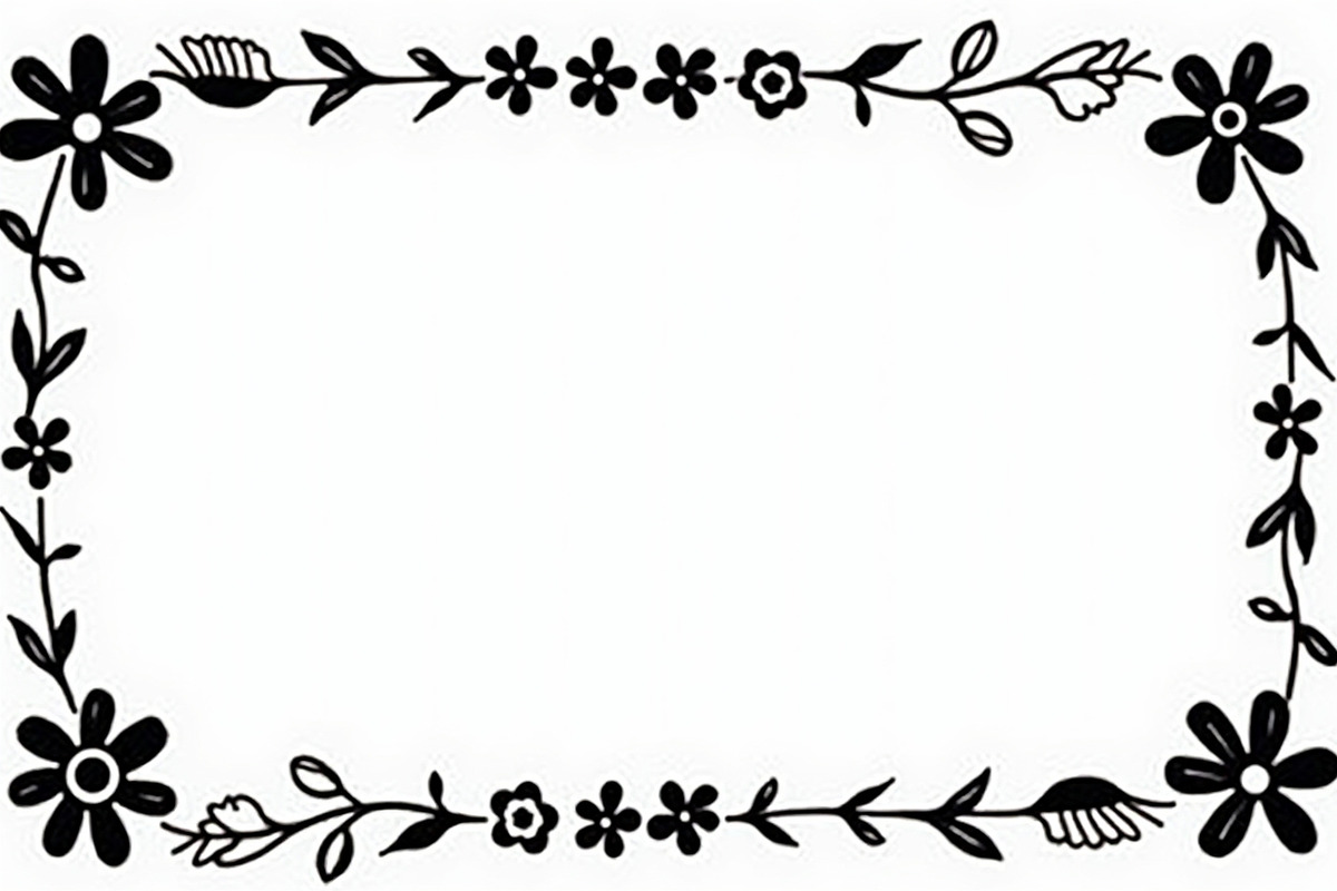 Vintage Floral Border Frame Pack, an Illustration by jahid234 (Photo 8 of 10)
