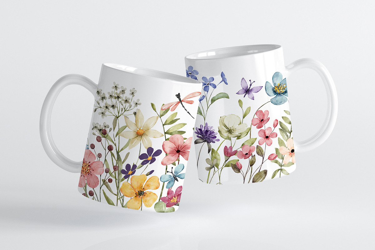 Wild flowers, butterflies, dragonfly, a Decorative Illustration by Larisa Maslova (Photo 3 of 11)